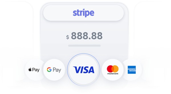 支持Stripe聚合支付，提供多种支付方式