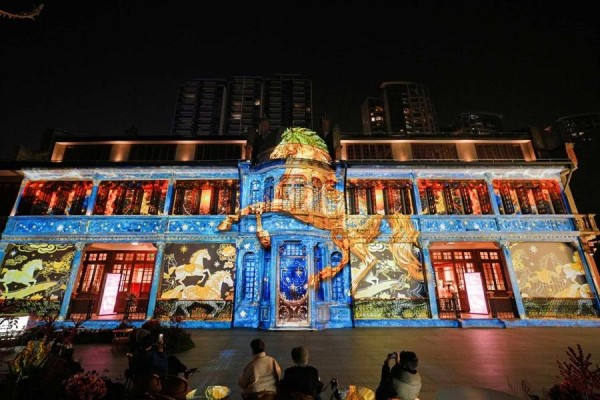 新春光影亮相张园,静安国际光影展开幕