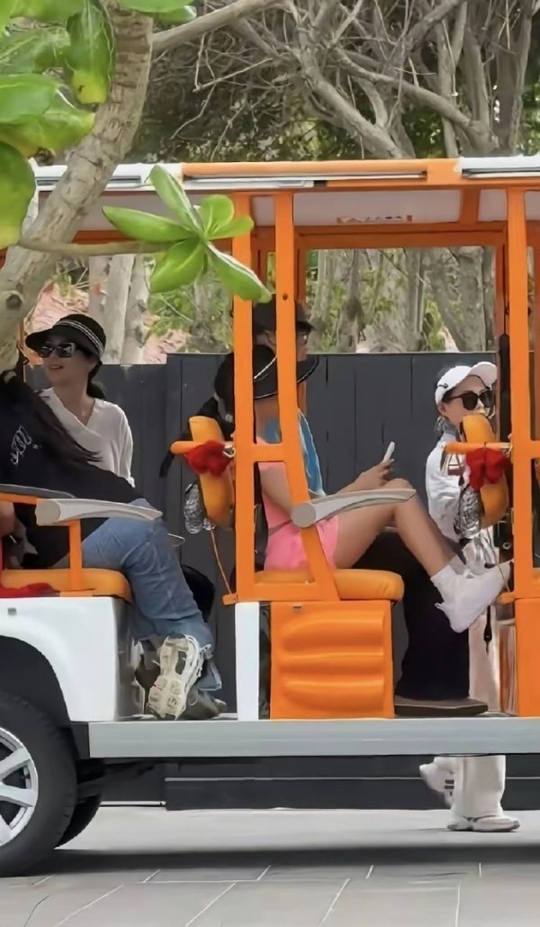 章子怡春节携全家三亚旅游，10岁醒醒皮肤黝黑，越长越像爸爸汪峰，6岁儿子紧牵妈妈显温馨