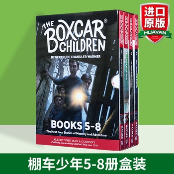 华研原版 棚车少年5-8册全套 英文原版小说 The Boxcar Children Mysteries Books英语章节桥梁书 美国经典儿童读物 励志故事书籍 