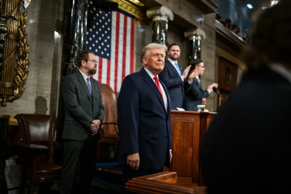 President Donald Trump delivers his State of the Union address, Tuesday, February 24, 2026, on the House floor of the U.S. Capitol in Washington, D.C. (Official White House Photo by Daniel Torok)