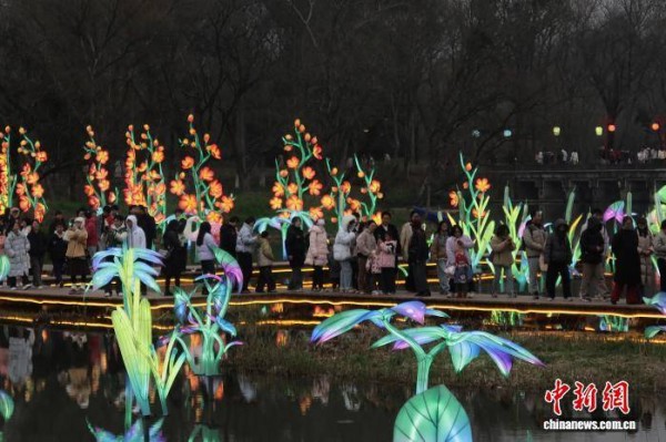 2026杭州西溪灯会人气旺 赏灯猜谜庆元宵