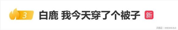 白鹿亮相电视剧品质盛典红毯,调侃自己“穿了条被子”