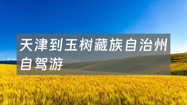 天津到玉树藏族自治州自驾游