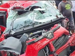 Detik-detik Tabrakan Beruntun 3 Mobil-1 Motor di Palu Tewaskan 1 Pengendara