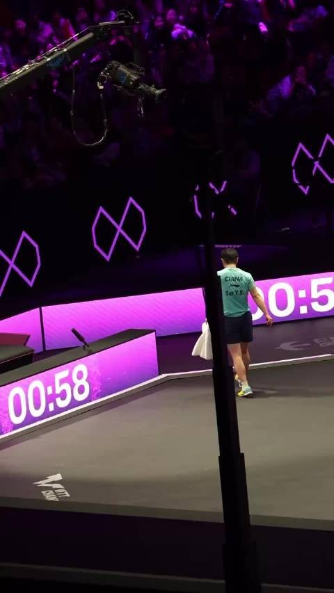 孙颖莎全程站立调动状态，技战术稳定待休整