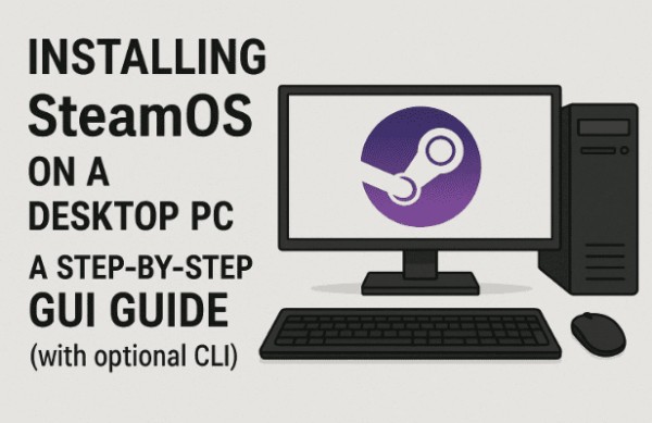在台式电脑上安装 SteamOS – 分步 GUI 指南（带有可选的 CLI）