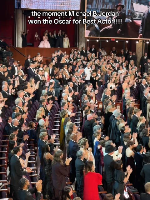 面包机迈克尔B乔丹获得奥斯卡影帝现场全景视角！