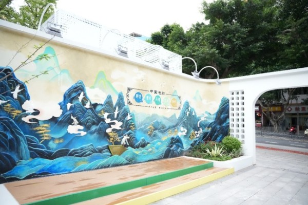 自贡市春华美育花园一角。自贡高新区住房和城市更新局供图