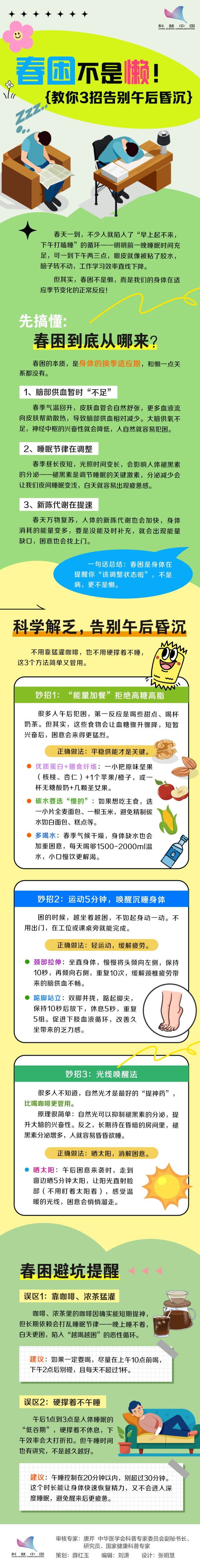 春困不是懒！教你3招告别午后昏沉
