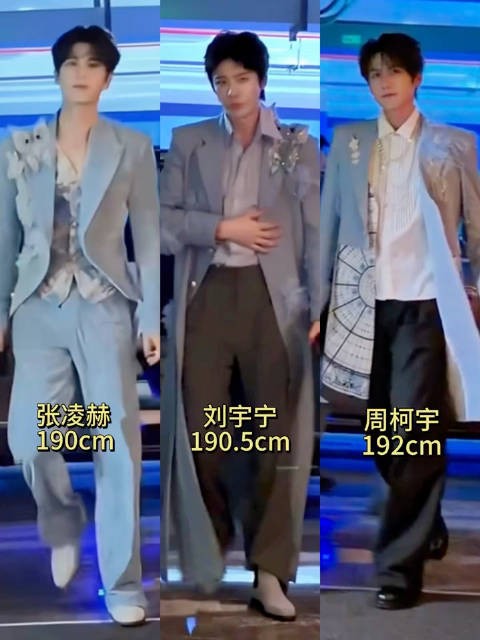 张凌赫刘宇宁周柯宇190➕老公团一起下班，被长腿暴击了 ！