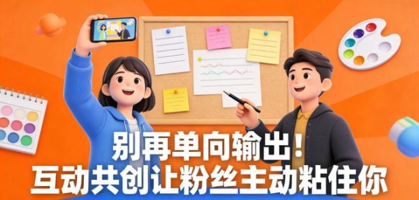 别再单向输出！互动共创让粉丝主动粘住你