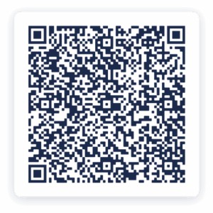 A vCard QR Code example that contains basic contact information