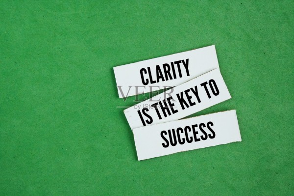 成功励志名言:清晰是成功的关键照片摄影图片