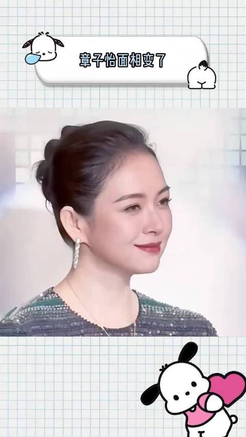 章子怡年轻时候劲劲的，现在慈眉善目的