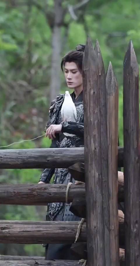 檀健次片场遇鸽受惊，戏内外反差萌态尽显