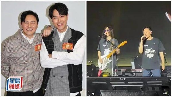 TVB男星演唱会唱错歌词引热议，儿子罕见登台，三人组合人气旺