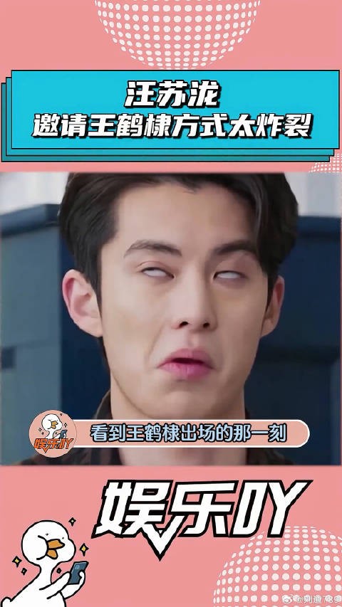 王鹤棣 当嘉宾，出场的那一刻我小脑萎缩了！