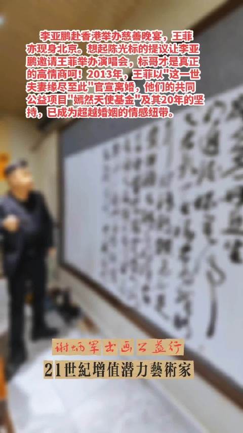 李亚鹏香港办慈善晚宴，王菲现身北京