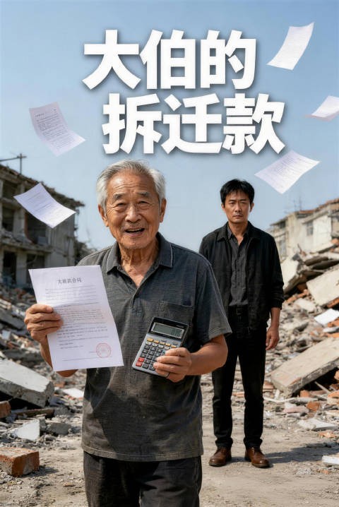短剧·大伯的拆迁款-第8集-宋伟赡养孤苦无依的大伯宋德海十一年，悉心照料、倾尽积蓄。老家拆迁款 210 万到账后，大伯全
