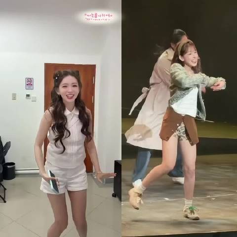 程潇翻跳妹妹程晨广告位舞蹈,姐妹隔空合作舞台