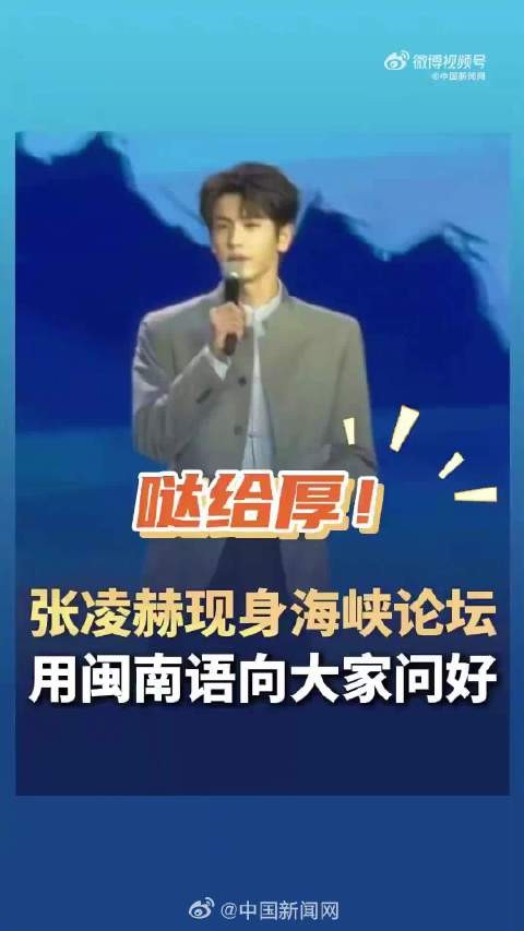 演员张凌赫现身海峡论坛