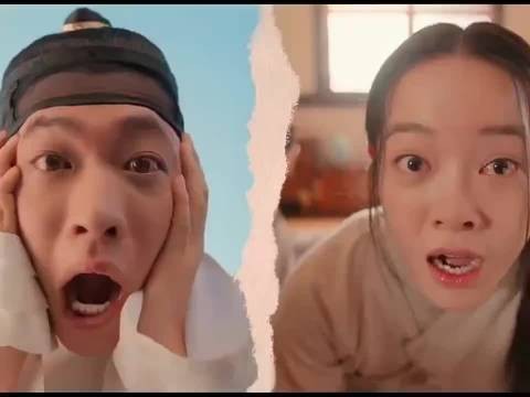 哈哈哈 当两人发现身体不是自己的时候 月亮在江边流淌