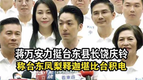 蒋万安把凤梨释迦比作水果界台积电，力挺饶庆铃为果农发声