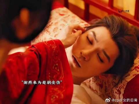 谢燕来为楚朝受伤，朝朝内疚心疼，谢燕来给朝朝挽发动作真的好纯爱啊