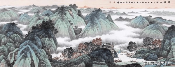 张树立山水画作赏析:锦绣河山凝画轴，幽林丘壑蕴清怀