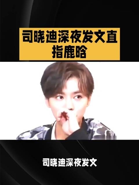司晓迪碰瓷鹿晗造谣反转,拒绝网络造谣理性吃瓜
