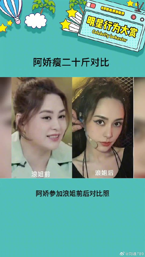 阿娇真的是虽然胖过，但没从来没丑过 阿娇瘦20斤对比 微博VC计划