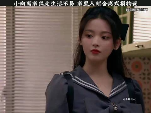 小向离家出走生活不易，家里人断舍离式捐物资