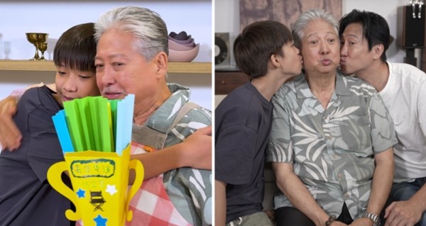 洪金宝罕见三代同堂秀!13岁长孙颜值超爸,得爷爷亲传“洪家棍法”