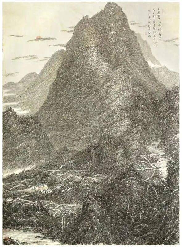 纵横笔墨开新境,独造皴法写山河——品读山水创新画家朱卫平山水艺术