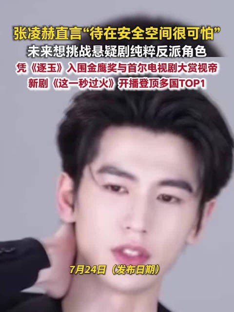张凌赫说接受不了原地踏步张凌赫说待在安全空间很可怕