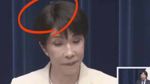 高市早苗记者会遭苍蝇落头