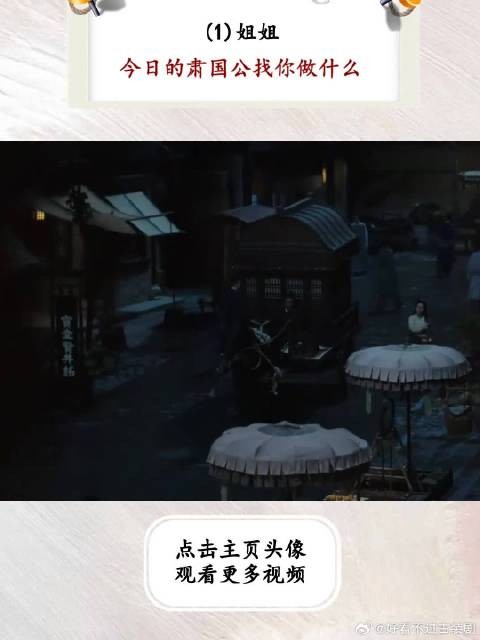 姐姐，今日的肃国公找你做什么