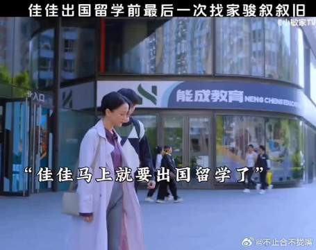 佳佳出国留学最后一次找家骏叙叙旧