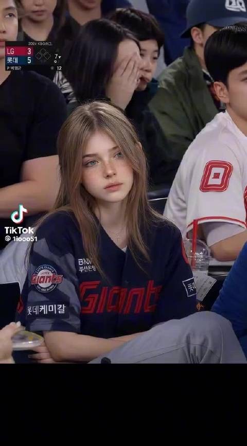 世界杯赛场上美丽的金发少女在tiktok上大火