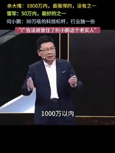 广告法就管住了何小鹏这个老实人