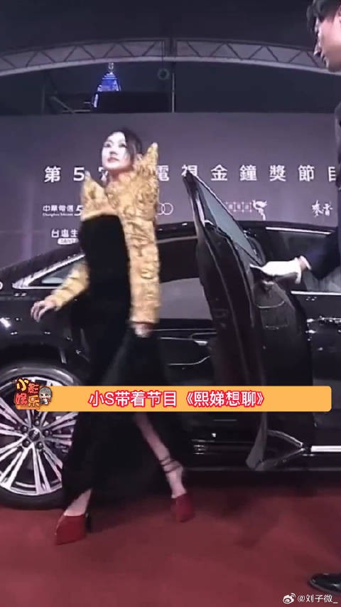 小S金钟奖红毯造型,酷飒十足