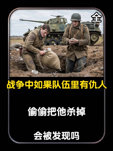 战争中如果队伍里有仇人，偷偷把他杀掉，会被发现吗！