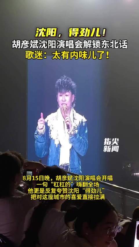 “沈阳，得劲儿！” 歌迷：太有内味儿了！