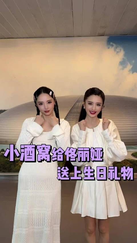 小酒窝给佟丽娅送生日礼物，送到她的心坎上了