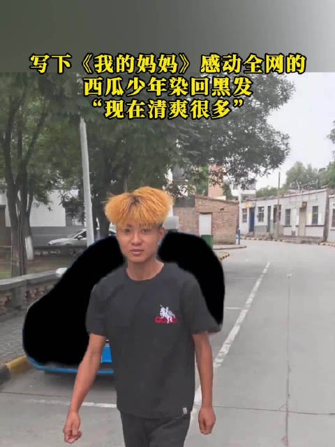 写下我的妈妈西瓜少年染回黑发