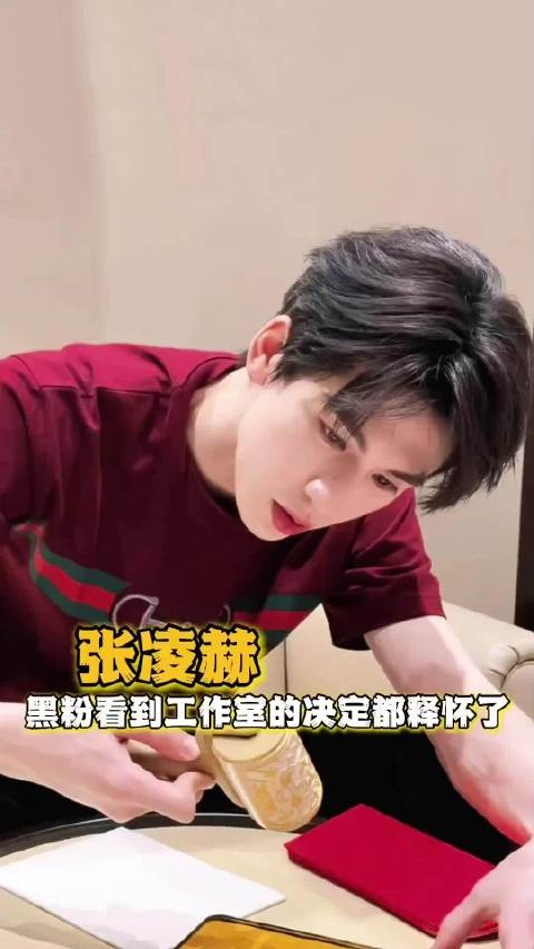黑粉看到张凌赫工作室的决定都释怀了