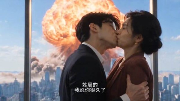 AI短剧这个桥段还行啊，哈哈，霸道女总裁得逞了