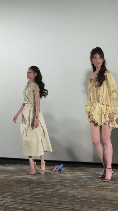 刘浩存韩沛颖同框,身高差明显腰线却持平