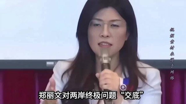 郑丽文对两岸终极问题“交底”！结果却令人意外，近20年独一份